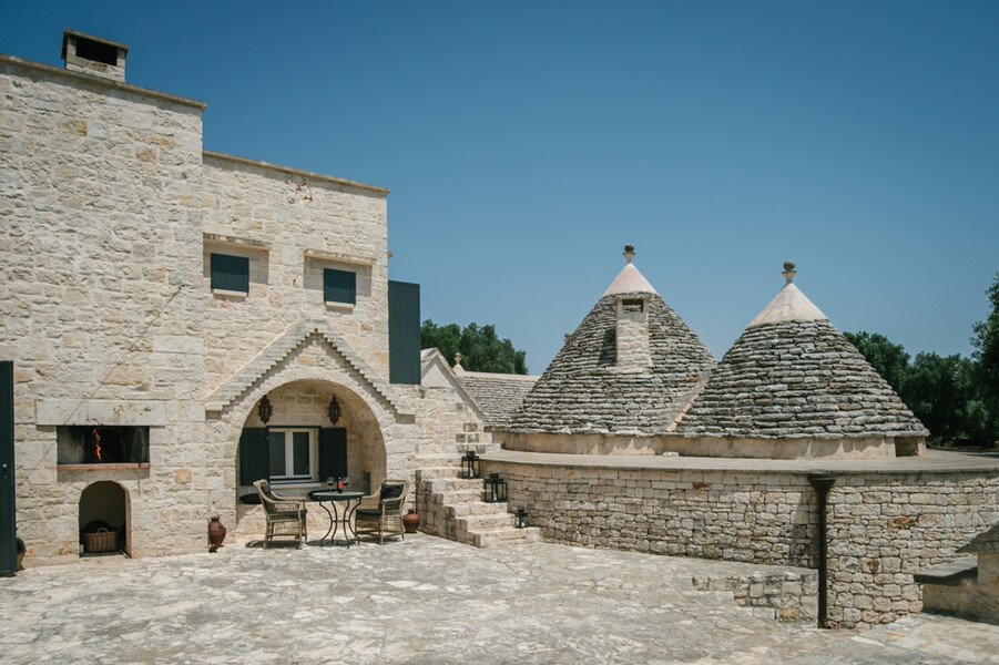 Das Ferienhaus in Apulien Trulli Angelo bestehend aus mehreren Trulli