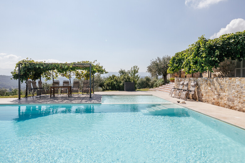 Beheitzer Pool in der Finca Casa Winther in Umbrien