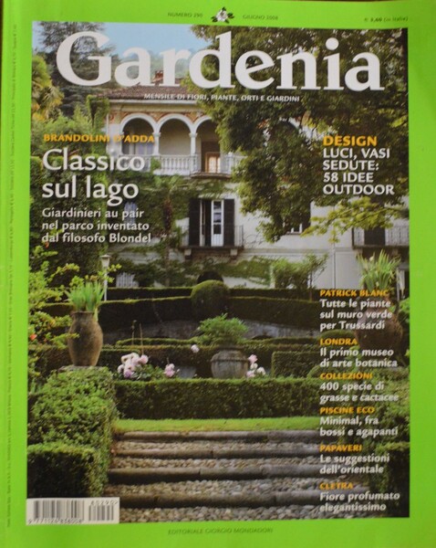 Villa Ghis in der Zeitschrift Gardenia wegen des Parks am Lago Maggiore