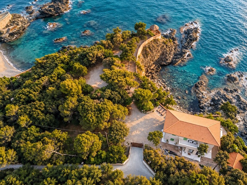 roc villa castiglioncello tuscany -  vista aerea drone.