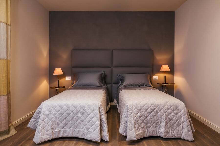 Bedroom 2 as Twin Villa Olivo Photo credit Andrea Volpini