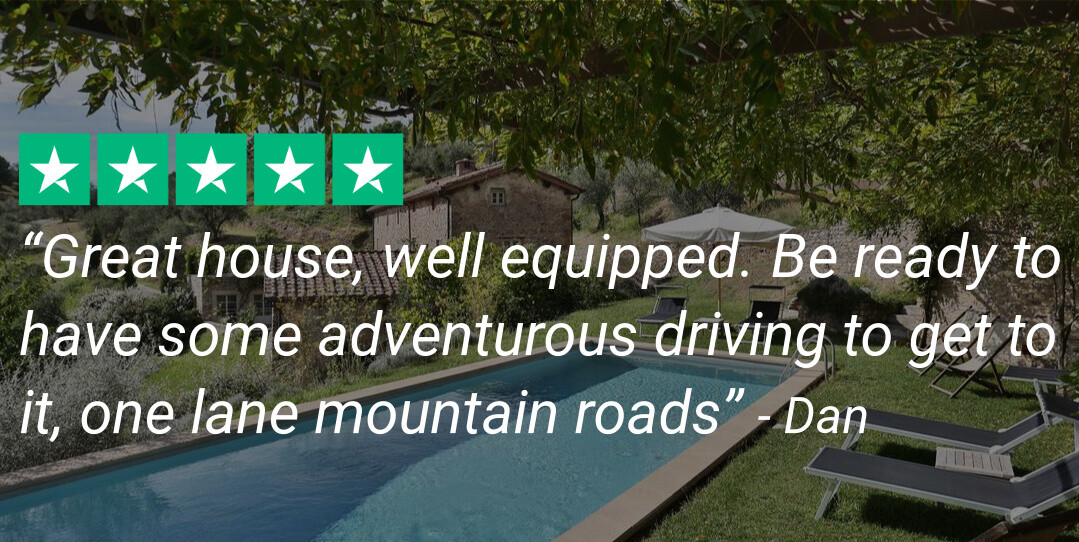 Trustpilot review of Chiodo in Tuscany
