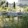 Outdoor table in the holiday villa in Piedmont Cascina Monferrato