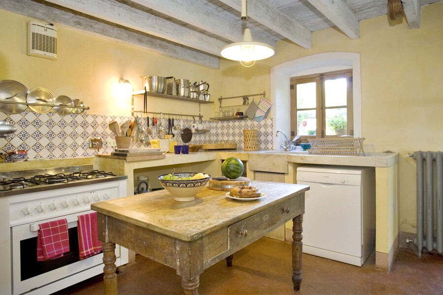 Küche mit Charme im Ferienhaus in Ligurien La Regolina