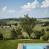 Privater Pool im Ferienhaus Bellaria in den Hügel von Umbrien