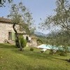 Garten mit Olivenbäumen und Pool im Ferienhaus casa fiora bei Lucca