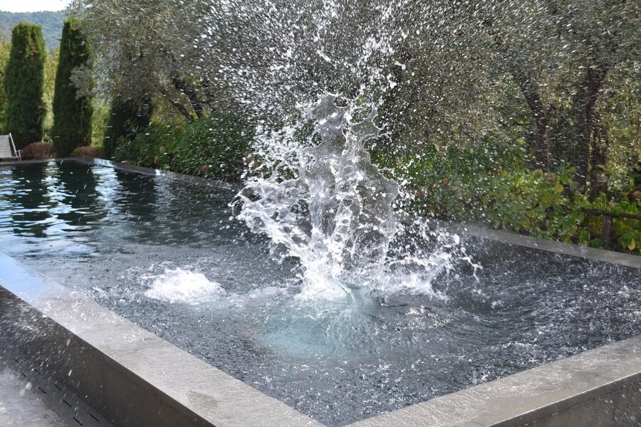 Dunkler Pool zur Alleinnutzung im Ferienhaus bei Lucca Macennere