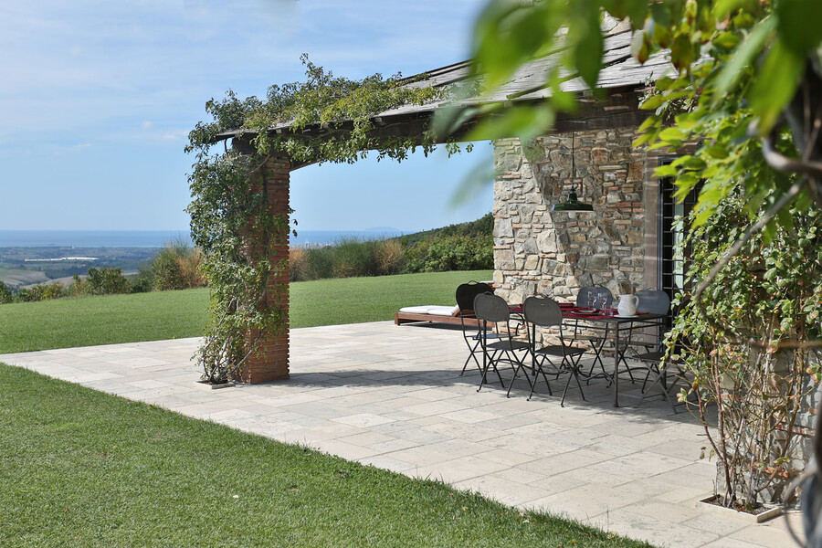 Auch von der Terrasse der Villa Cerro aus haben Sie einen einmaligen Weitblick in die Hügel der Toskana