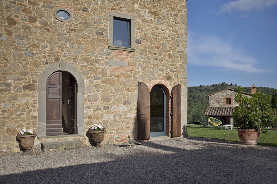 Die Ferienvilla La Maccinaia ist im klassischen Stil der Region erbaut