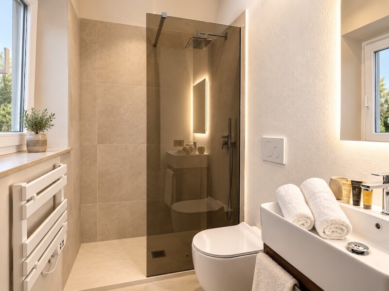 roc villa castiglioncello tuscany -  bagno terra.