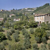 Blick über das große Anwesen der Ferienvilla Giannello bei Lucca