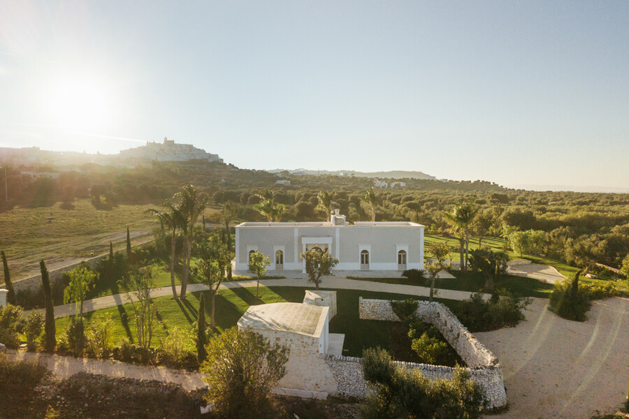 Villa Bellavista in Apulien umgeben von Olivenhainen