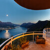 Villa Ponti Bellavista moon from iddle balcony on lake plants