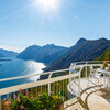 Villa Ponti Bellavista top terrace table and plants