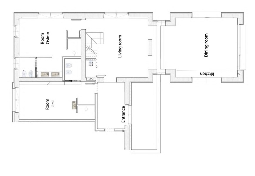 Casale 3 Gelsi Floorplan groundfloor