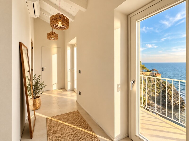 roc villa castiglioncello tuscany corridoio.
