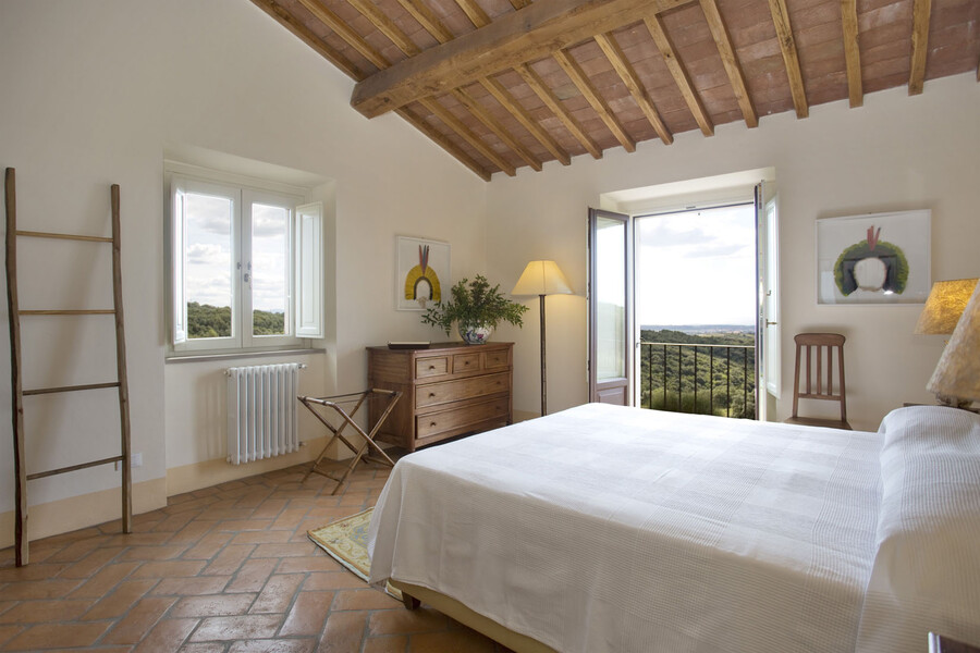 Direkt beim Aufwachen einen traumhaften Blick auf die Toskana genießen - willkommen im Ferienhaus La Lepraia