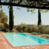 Privater Pool inmitten von Olivenbäumen bei Lucca im Ferienhaus Damiano