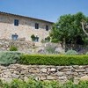 Terrassenförmiger Garten der exklusiven Ferienvilla Le Porciglia bei Siena