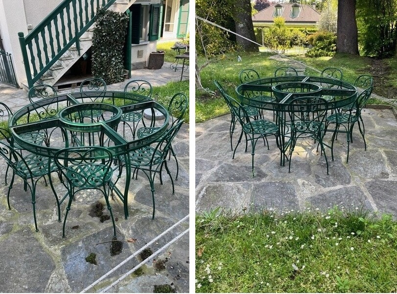 villa ida aussen tisch