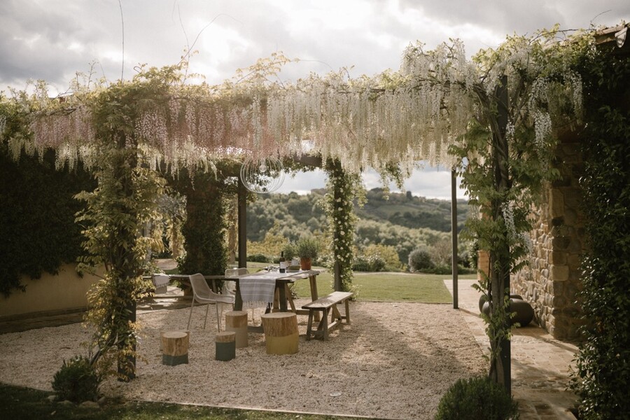 agri segretum la segreta terrace and wisteria and view number two