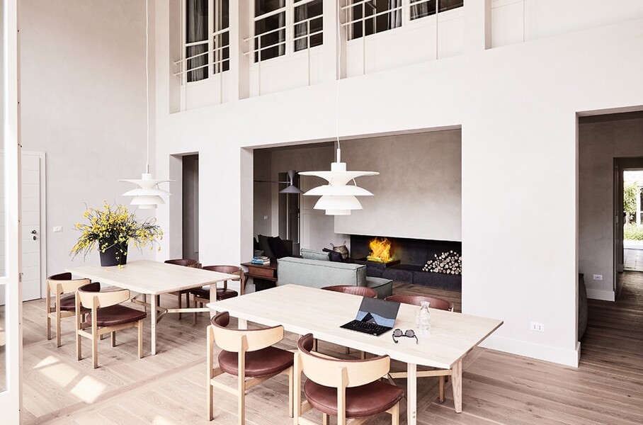 Design Esstische im modernen Ferienhaus in Italien Caprara